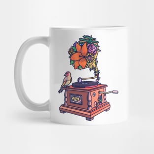 Vintage Record Player Mug